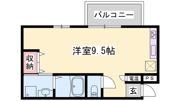 播磨高岡駅 徒歩22分 9階の物件間取画像